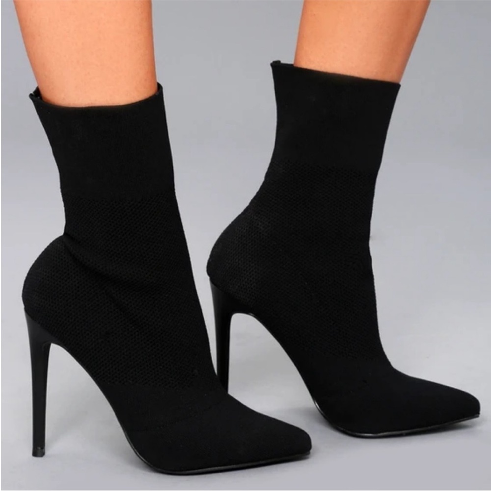 Steve Madden Black Heeled Boots